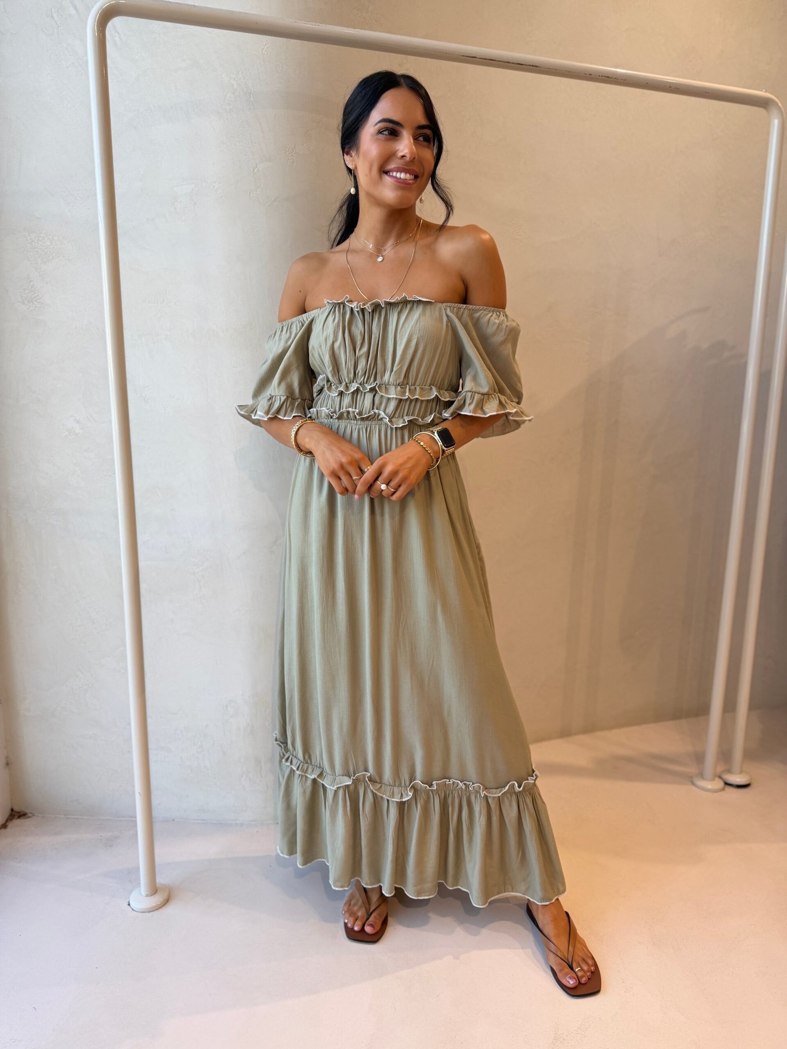 TIERED PANELS SUMMER DRESS